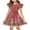 #A11-Wine, variant on Abcomgle Girl's Summer Casual Dress Casual A-Line Flutter Sleeve Tshirt Dresses Floral Print Beach Crew Neck Swing Skirt for 4-14t Kids,Light Blue