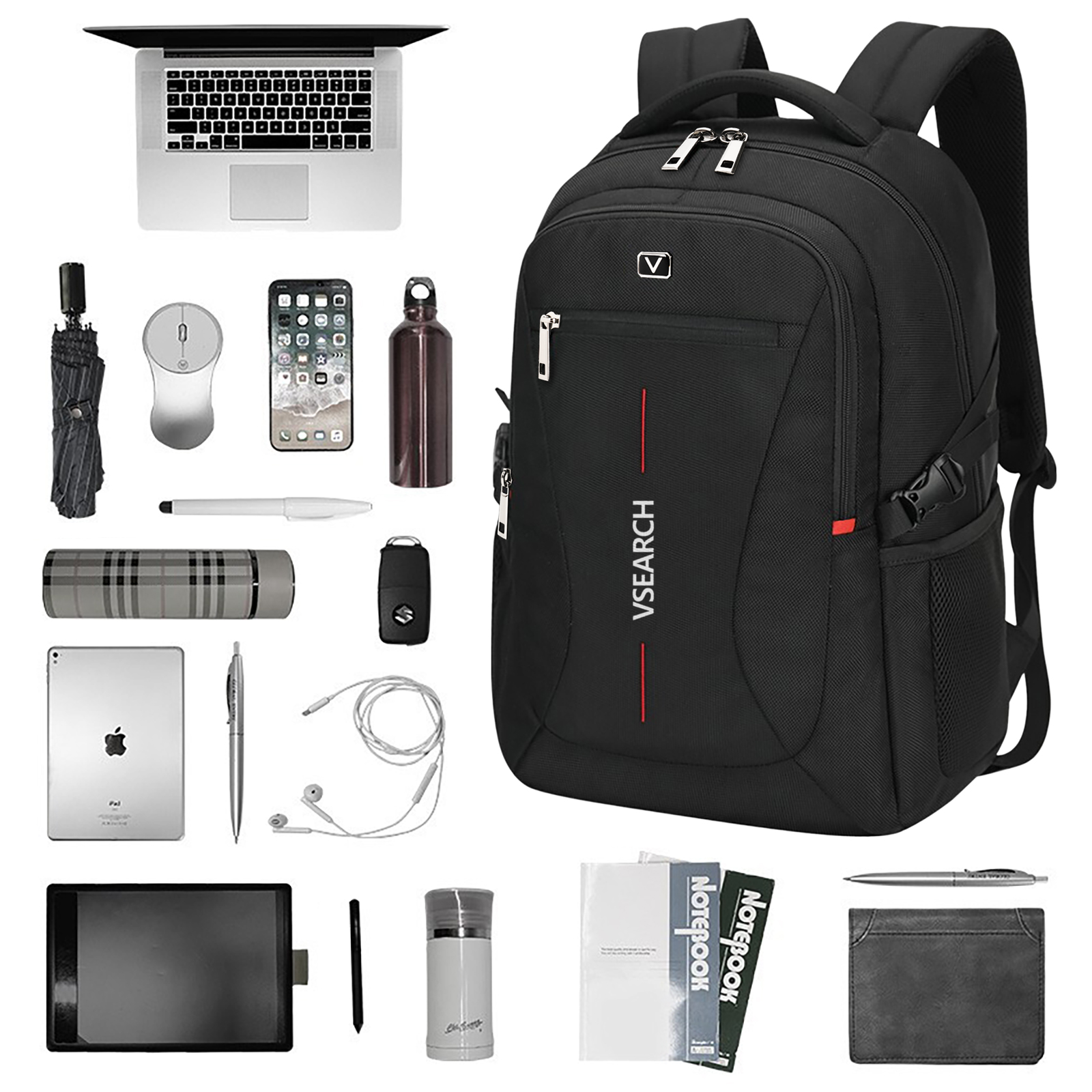 VSEARCH Laptop Backpack 15.6