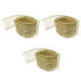 thumbnail image 6 of Zoyueyie 3pcs 2m Beautiful Christmas Ribbons Gift Packaging Ties Decor Craft Accessory (Golden), 6 of 10