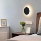 thumbnail image 2 of Indoor Round Wall Lamp Industrial Wall Light Led 7w 3000k Warm White Wall Lamp Ideal For A Loft Hall Or Bedroom, 85/265v (black), 2 of 5