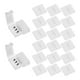 thumbnail image 1 of Uxcell Paquete de 20 Conectores de Luz LED de 3 Pines de 10 mm para Tiras de Luz 5050 2835 Iluminación DIY [Blanco], 1 of 6