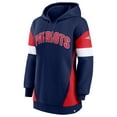 thumbnail image 2 of Women's Fanatics Navy/Red New England Patriots Lock It Down Pullover Hoodie, 2 of 3