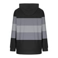 thumbnail image 6 of Scyoekwg Fall Fashion Hoodies for Women Raglan Long Sleeve Baseball Jersey Sweatshirt Casual Color Block Hooded Pullover Drawstring Sweatshirts with Pocket (Gray,S), 6 of 6