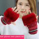 thumbnail image 5 of Gorro de Invierno para Mujer, Estilo Coreano, Todo fósforo, Moderno, cálido, protección para los oídos, Gorro de Punto, Moda, otoño e Invierno, Terciopelo, Gorro de Lana de Invierno Engrosado., 5 of 6