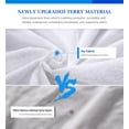 thumbnail image 2 of Queen Mattress Protector Noiseless,Mattressprotector Queen,Waterproof Mattress Cover Soft Breathable Cotton Terry for Pets Kids Adults 60" x 80" White, 2 of 6