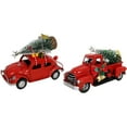 thumbnail image 6 of Mini Car Pull Christmas Tree Table Decoration Iron Red Truck Ornaments, 6 of 13
