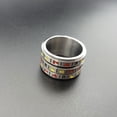 thumbnail image 4 of Stainless Steel Ring Colorful Rotating Slot Machine Design Gambling Jewelry Hypoallergenic Nickel Free Gift Ideas, 4 of 7
