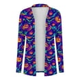 thumbnail image 5 of Feancey Halloween Kimono for Women Plus Size Casual Shawl Cardigans Holiday Novelty Printed Cardigan Jacket Thin Outerwear Multicolor 4XL, 5 of 8