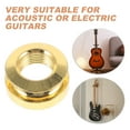 thumbnail image 2 of Copper Guitar End Pin Cap for Acoustic and Electric Guitar Silver Color Durable and Long Lasting, 2 of 9