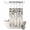 Gray Beige, variant on No Hook Shower Curtain, Sage Green Eucalyptus Shower Curtains for Bathroom with See Through Top Window, Watercolor Spring Weeping Botanical Waterproof & Washable Bath Curtain Stand Up Stall 36"x72"