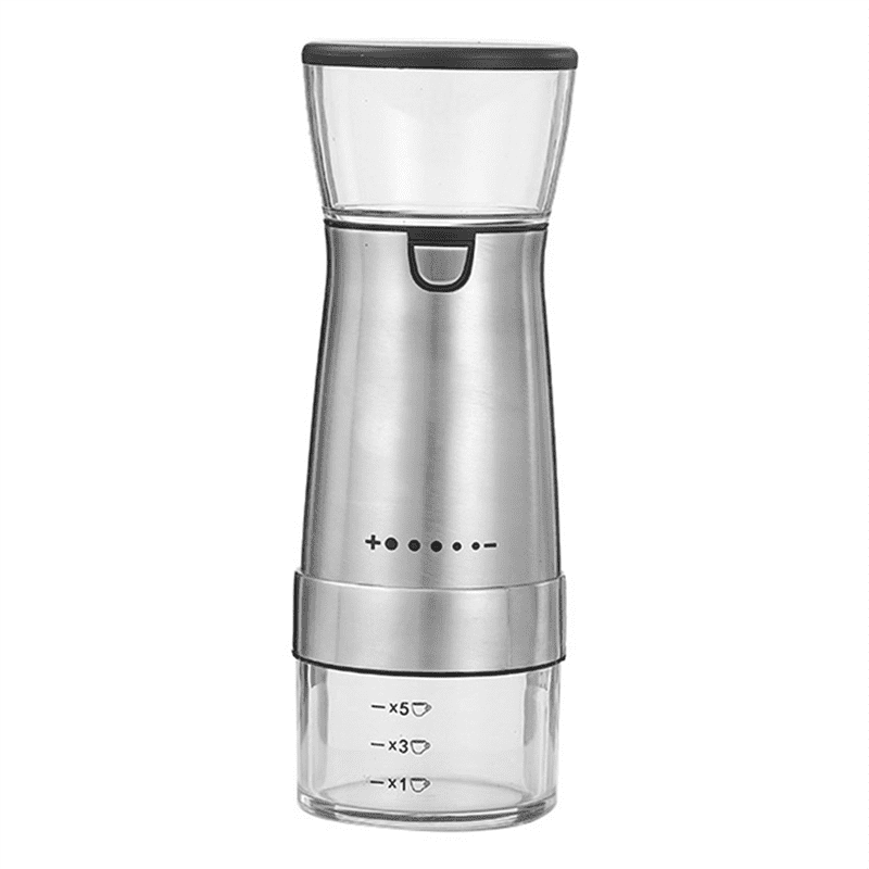 USB Rechargeable Coffee Grinder Electric Stainless Steel Adjustable