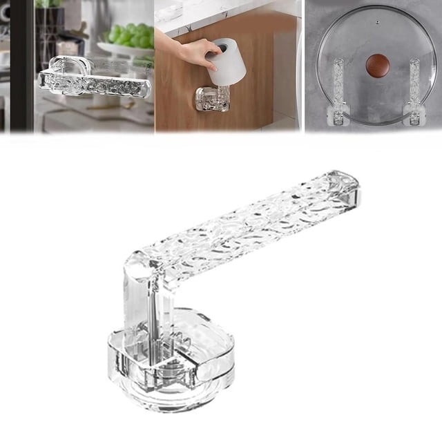 Boreal Craft Poignée d'Aspiration Multifonctionnelle à Ondulations Transparente Crochets d'Aspiration Multifonctionnels Transparents Poignées Sans Perçage Crochets à Ventouse Crochets pour Suspension Murale Pince à Fil