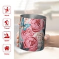 thumbnail image 5 of 12oz Coffee Tumblers Pioneer Flower Floral Print Pattern Stainless Steel Vacuum Insulated Travel Tumbler Coffee Cups Mug with Lid and Straw with Cleaning Brush for Cold & Hot Drinks, 5 of 5