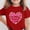 Red, variant on ITSAME Girls Crewneck T-Shirts Mothers Day Print Short Sleeve Summer Loose Casual Tops Pink Size 7-8