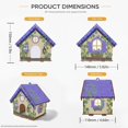 thumbnail image 3 of 3D Wooden House Diamond Painting Kit, Christmas 3D Wooden House Diamond Painting Kit DIY Christmas Village Wooden House Diamond Art Kit for Holiday Decor and Creative Home Display (lavendar), 3 of 10