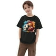 thumbnail image 1 of Sunnyoo T-Shirt Graphique pour Grands Garçons à Manches Courtes et Col Rond, Tailles 1-10, 1 of 3