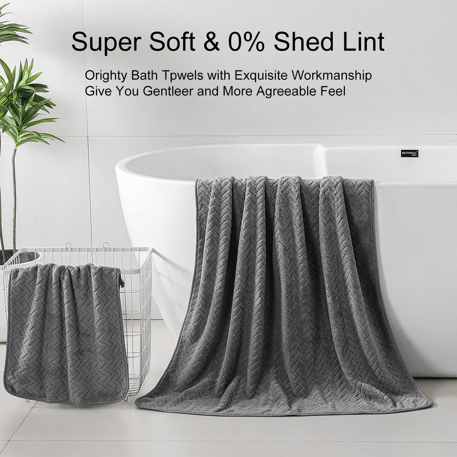 Beartech 8 Piece Bath Towel Set |2 Oversized Large Bath Towels Sheet, 2 Hand Towels & 4 Washcloths| Ultra Soft Towel Set Highly Absorbent Quick Dry Hotel Towel Collection