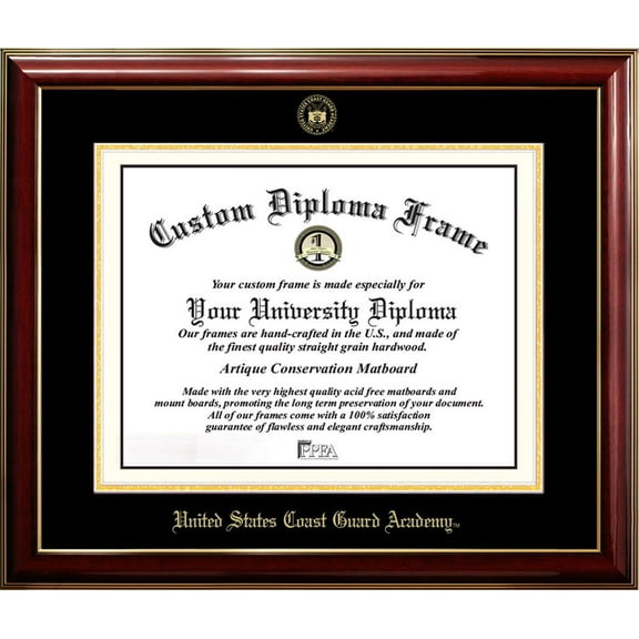 United States Coast Guard Academy Classic Diploma Frame
