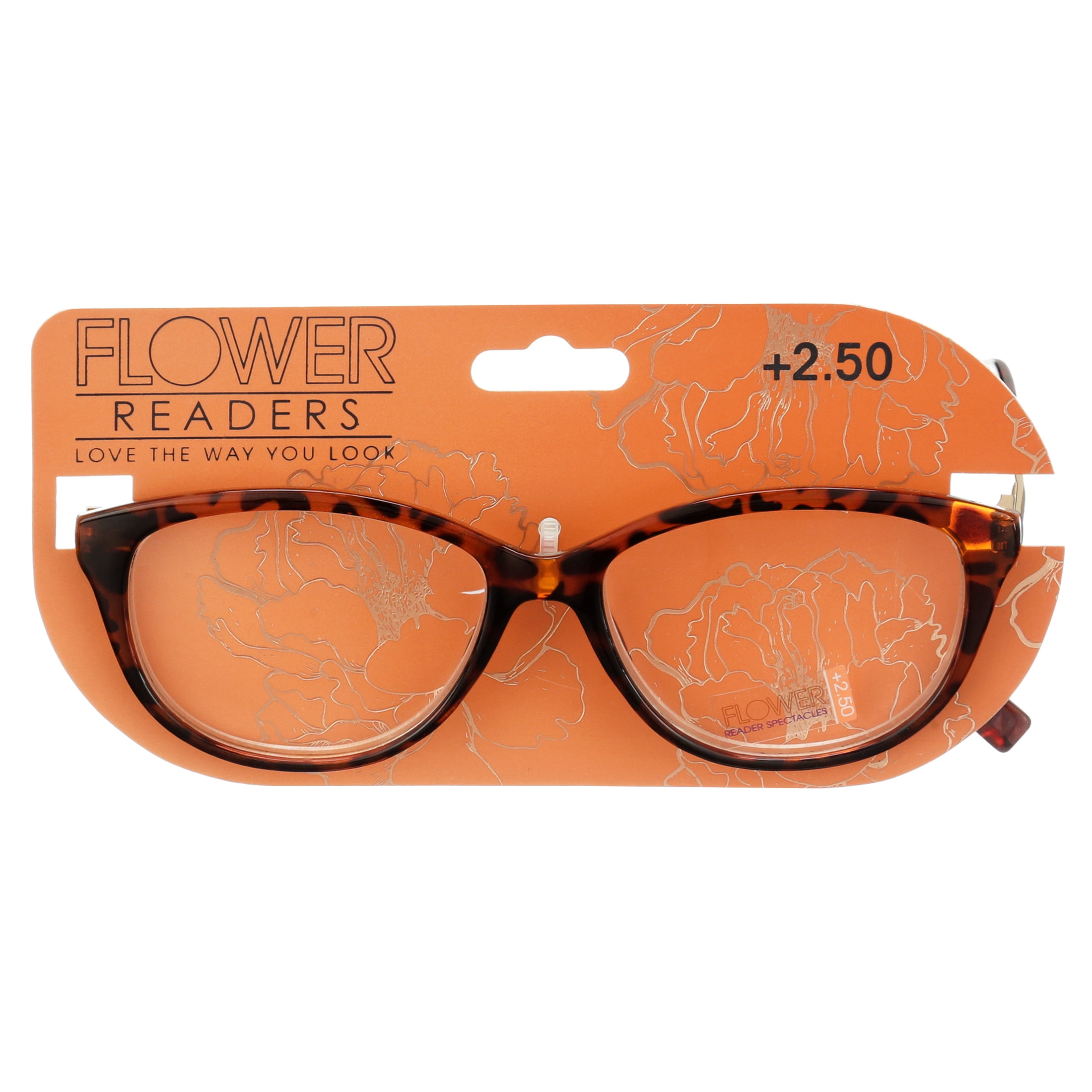 Flower by Drew Barrymore Mae Tortoise 2.50 Reading Glasses