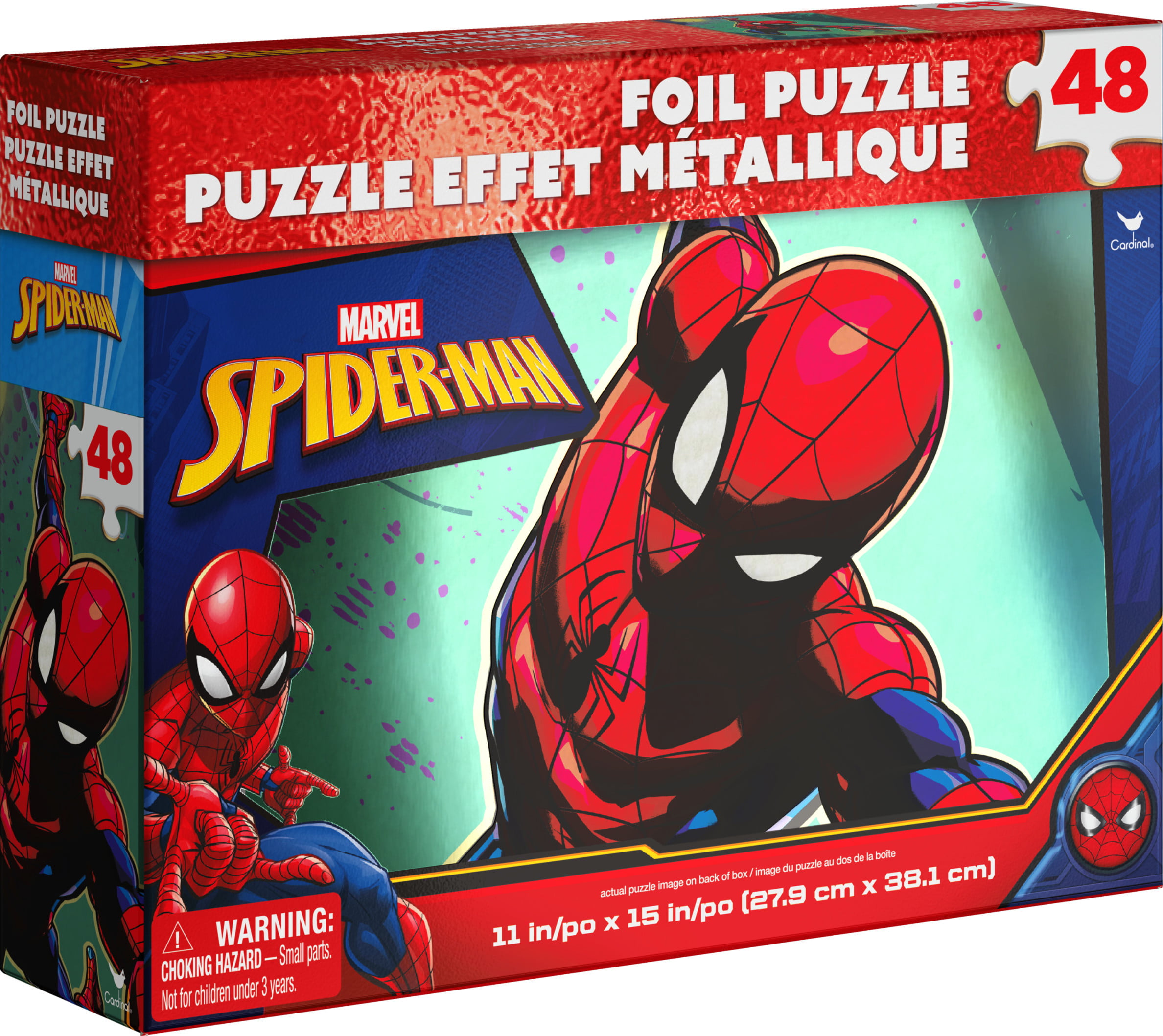 NIB Marvel Spider-Man 48 Piece Foil Puzzle 7"x 5" 