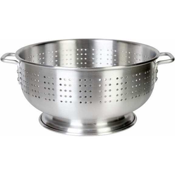TrueCraftware- 12 Quart Heavy Duty Colander Commercial Pasta Strainer Aluminum- Pasta Spaghetti Berry Fruit Vegetable Kitchen Food Strainer Basket