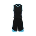 thumbnail image 5 of RKSTN Soccer Maillot Enfants Sans Manches Col Rond Chandail de Soccer avec Shorts Ensemble d'Uniforme d'Entraînement 2 Pcs Ensemble de Maillot de Soccer (Noir, TP) Unisexe, 5 of 5