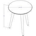 thumbnail image 5 of Manhattan Comfort Moore Table Ronde en Blanc Cassé, 5 of 5