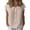 82Beige178, variant on WERYOUNG Women's Blouses Short Sleeve Button Down Blouse Classic Collar Solid Color Casual Summer Fashion Pullover Shirts Trendy Top M