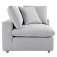 thumbnail image 5 of Modway Commix Fabric Down Filled Overstuffed Corner Chair in Light Gray, 5 of 5