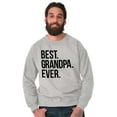 thumbnail image 3 of Best Grandpa Ever Grandfather Poppop Men's Crewneck Sweatshirt Brisco Brands M, 3 of 6