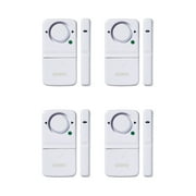 SABRE Wireless Home Security Door or Window Alarm with 120 dB Siren, 4 Pk, 0.2 lb