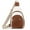 2-White-Brown-1915, variant on Falan Mule Sling Bag for Women Crossbody Purse Crossbody Bag Leather Chest Bag with Adjustable Guitar Strap for Travel
