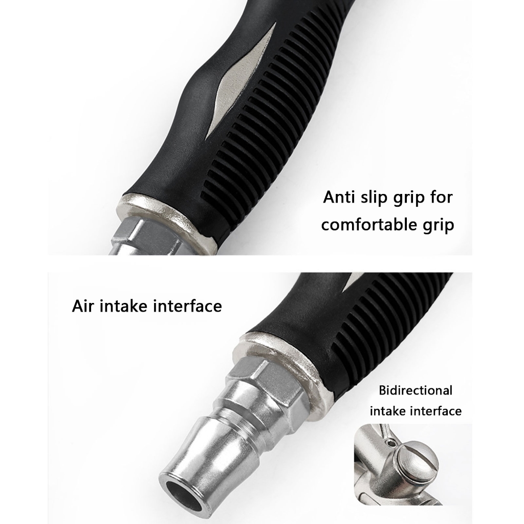 Zeiwohndc High Power Air Blow Guns Set with Adjustable Airflows Extended Nozzle Duster