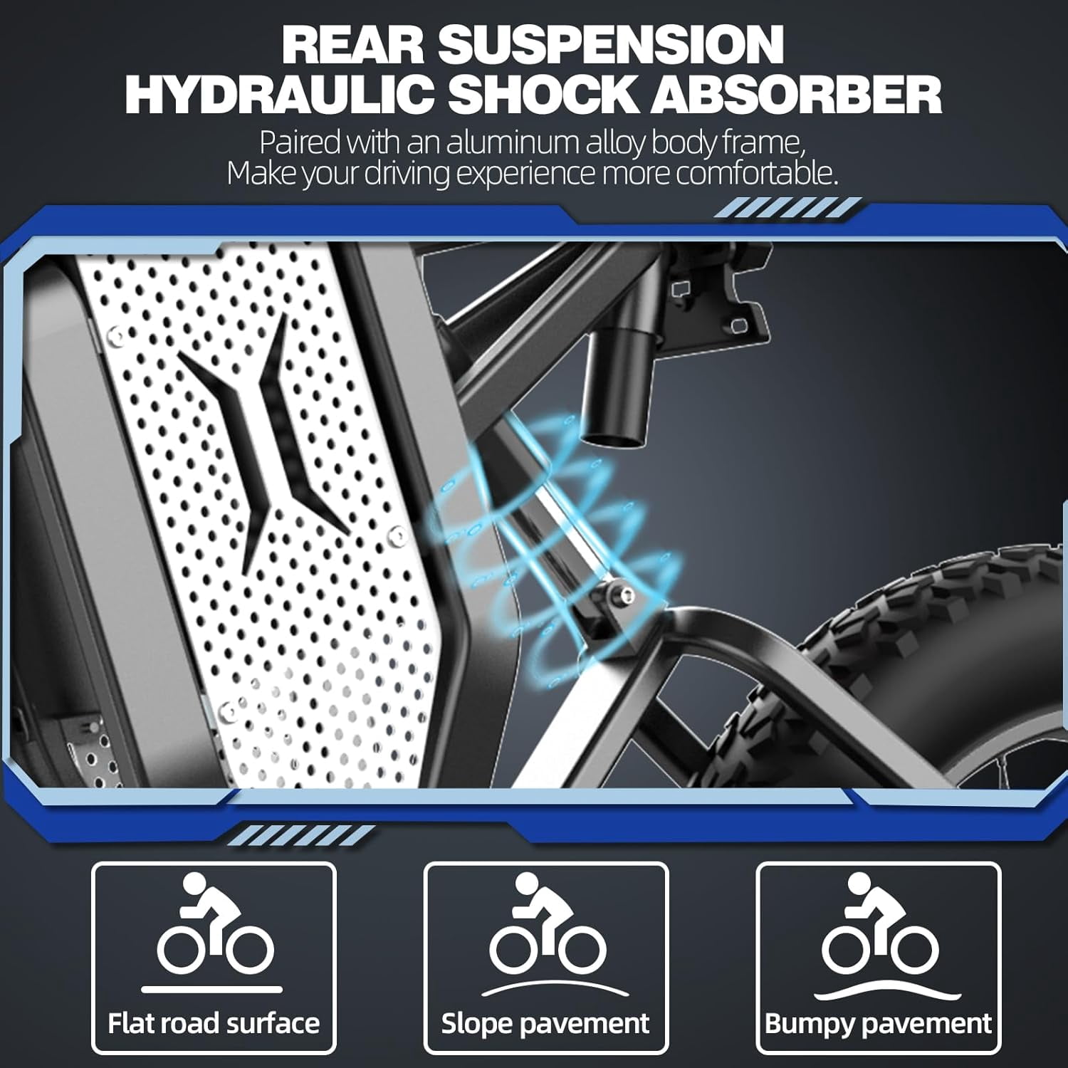 Electric Bike for Adults,2000W 34mph Moutain Bike,48V 35AH 20" Fat Tire Electric Bicycle Full Suspension UL2849