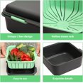 thumbnail image 3 of Microwave Cookware Steamer Food Container, 1.35L, Silicone BPA Free Steamer Bowl Basket Food Container for Steaming Fresh Meals or Frozen Vegetables with Removable Strainer, 6x6x3.2 Inches, 3 of 8