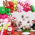 thumbnail image 3 of Kit de Arco de Globos Biapian Rojo Rosa Verde Látex para Navidad, 3 of 7