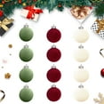 thumbnail image 2 of YHAJDS 12PCS Velvet Christmas Balls 8cm/3.15in Xmas Tree Ornaments Velvet Balls Shatterproof Xmas Bulbs Decorations Ball Sets Christmas Tree Hanging Balls for Wedding Holiday Party Decorations, 2 of 4