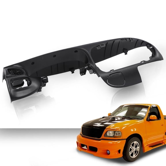 PIT66 Black Dash Pad Bezel Fit for Ford F150 1997-2003/Ford Expedition 1997-2003 Dash Trim Bezel Replacement Black