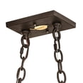 thumbnail image 3 of Meyda Tiffany 142396 Moose At Lake 6 Light 33" Wide Linear Pendant - Dark Roast, 3 of 7