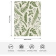 thumbnail image 2 of Leaves Flannel Fleece Bed Blanket 40 x 50 inch Floral Pattern in Vintage style Throw Blanket Lightweight Cozy Plush Blanket for Bedroom Living Rooms Sofa Couch, 2 of 6