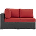 thumbnail image 3 of Modway Sojourn Outdoor Patio Sunbrella® Left Arm Loveseat in Canvas Red, 3 of 3