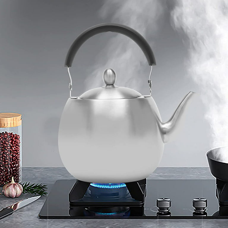 MIDUO 4L Long Spout Tea Kettle Stovetop Whistling Teakettle Teapot