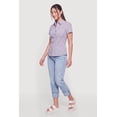 thumbnail image 3 of Women's Plaid Seersucker Button Front Pleated Shirt, 3 of 4