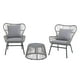 thumbnail image 1 of Set Bistro Mainstays 3 Piezas Gris Claro, 1 of 4