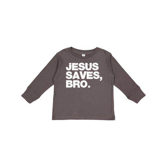 Inktastic Jesus Saves, Bro. Boys or Girls Long Sleeve Toddler T-Shirt