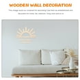 thumbnail image 6 of Boho Wooden Sun Nursery Wall Art Hanging, Bohemian Rustic Home Decor for Bedroom, Office, Retro Sunshine Style, 6 of 6