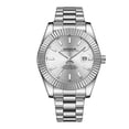 thumbnail image 3 of Resicozy Watch for Men Stainless Steel Business Dress Wrist Watch with Date Hands Waterproof Classic Casual Wristwatch E One Size, 3 of 4