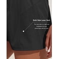 thumbnail image 4 of Pantalones cortos deportivos PINSPARK High Rise para mujer negros, 4 of 6