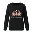 thumbnail image 4 of Oalirro Graphic Print Womens Long Sleeve Tops Christmas Day Crew Neck Womens Tops Trendy Casual, 4 of 4