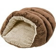 thumbnail image 2 of Ethical Fashion Pet 22" Corduroy Cuddle Cave Pet Bed with Recyclable Fill, Chocolate, 2 of 2